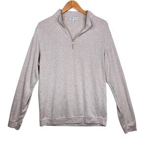 Peter Millar men’s size medium brown quarter zip pull over casual golf preppy